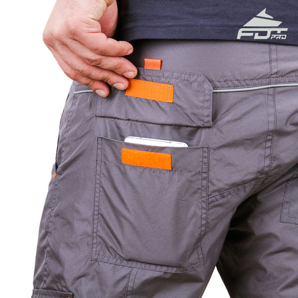 Comfy Design FDT Professional Pants with Strong Back Pockets for Dog Trainers