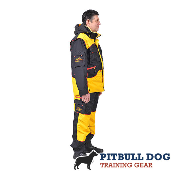 Handy Dog Training Bite Suit with a Number of Pockets
