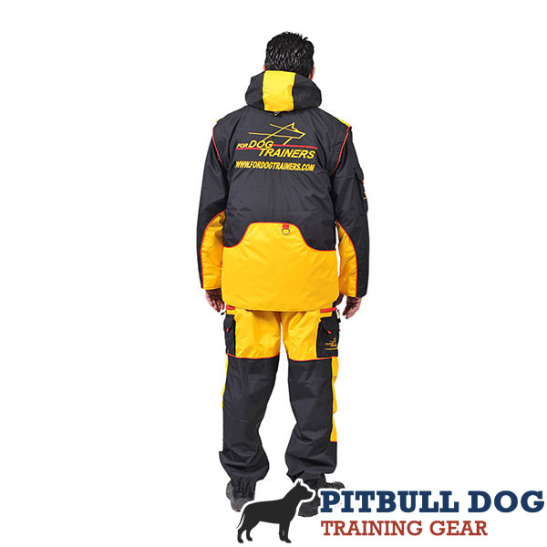Membrane Fabric Dog Training Bite Suit with Side Pockets