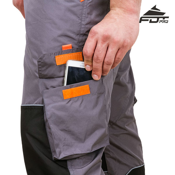 FDT Pro Design Dog Tracking Pants with Comfy Velcro Side Pocket