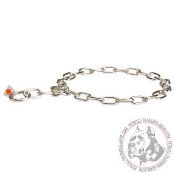 Stainless Steel Pitbull Choke Collar with 3 mm Links