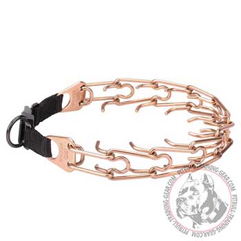 Prong Collar Made of Curogan for Pitbull Obedience Training