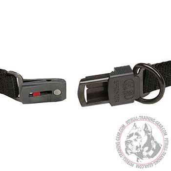 click lock buckle of dog prong collar, easy-to-use